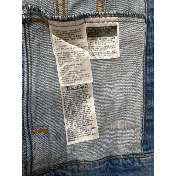 Levi's Women's Denim Jacket Color Blue Size Large - Picture 4 of 6